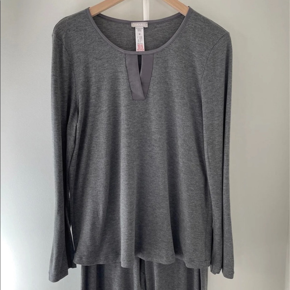 HANRO Fia Long Sleeve Pajama Set, Medium